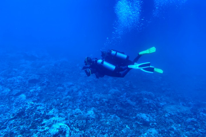underwater view of a swimming pool