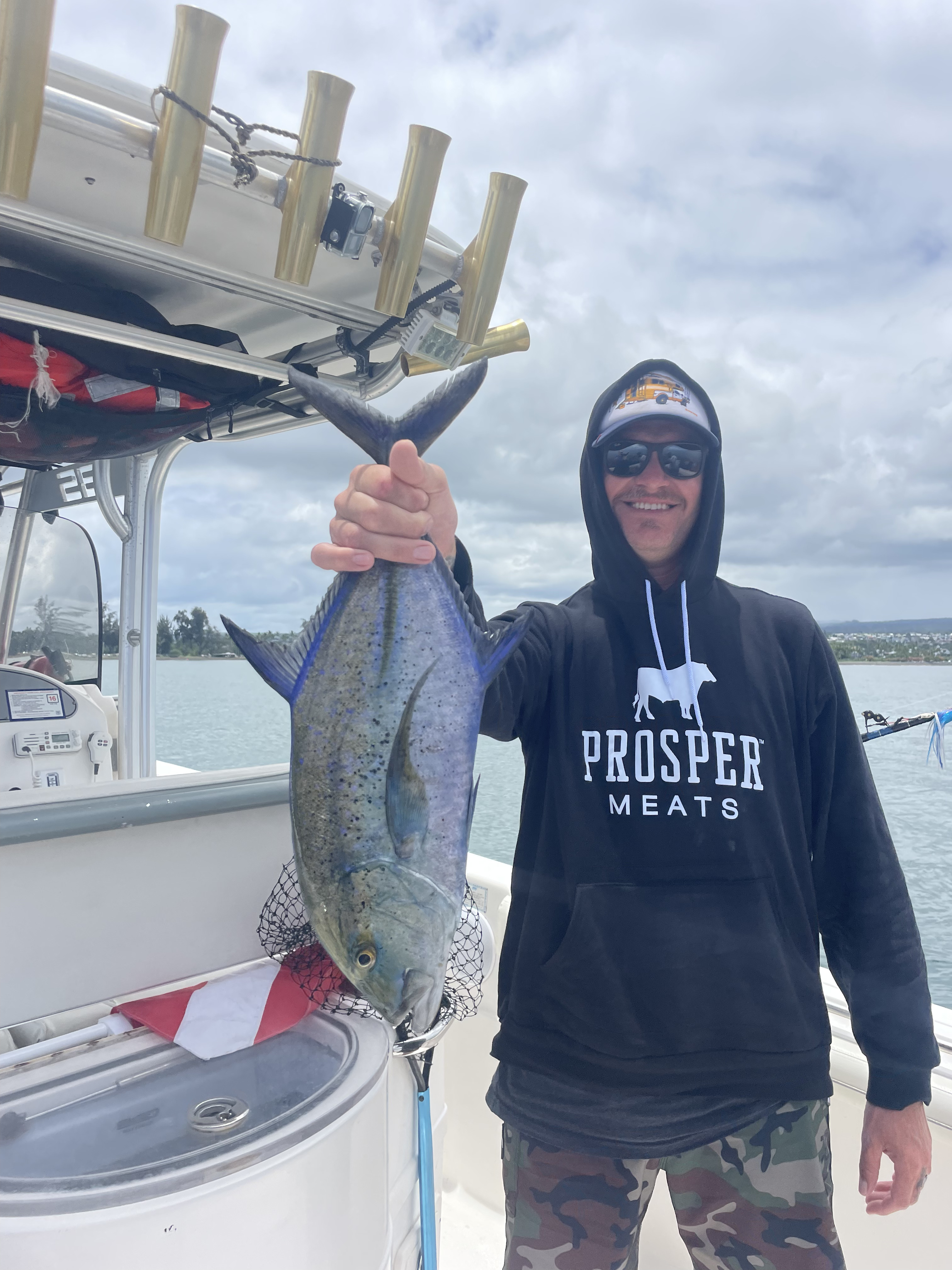 Trevally caught on a Hilo near shore fishing charter